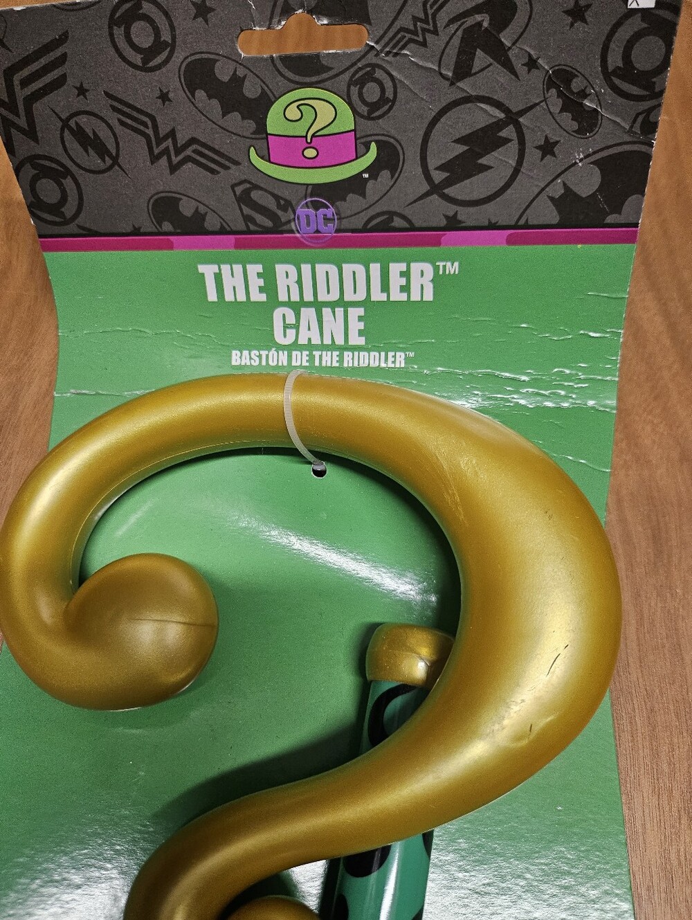 The Riddler Accessory Kit & Cane Set - Green and Purple Riddler Costume Props - Picture 8 of 16
